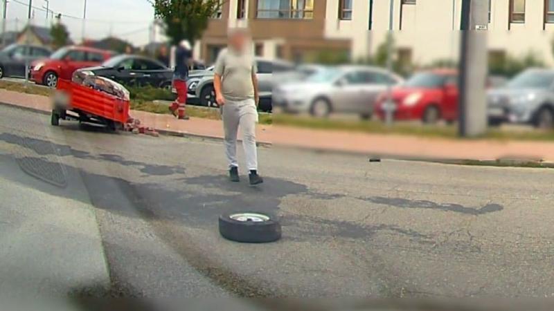 Túlzott hévvel fordult be az utánfutóval, és amit ezután élt át, az még őt is megdöbbentette. + videó